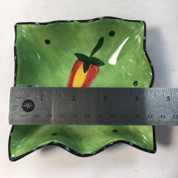 Home Collection Chilli Pepper Chip & Dip 11.5 " Serving Bowl Platter - Picture 11 of 11